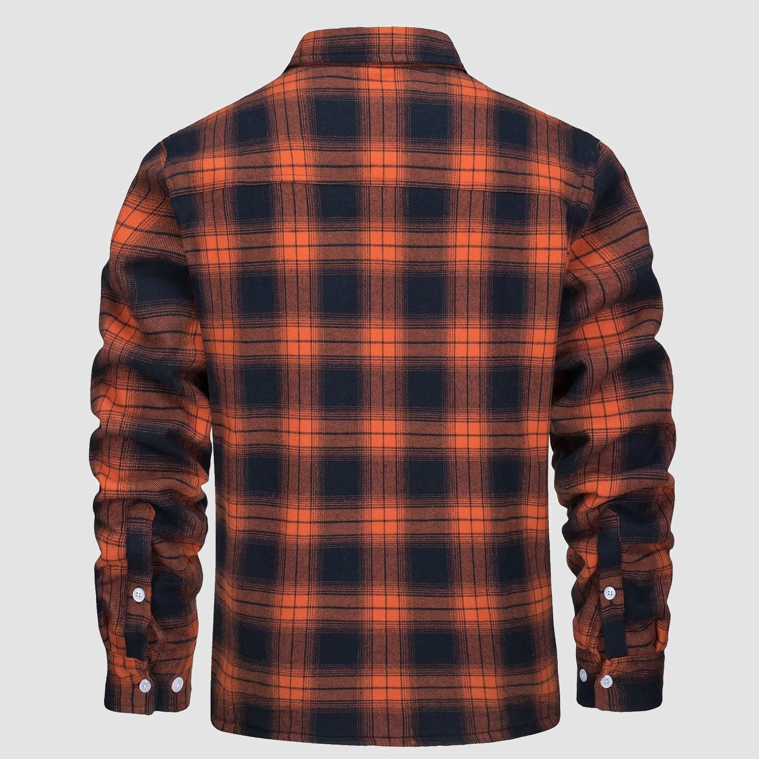 Men's Plaid Fleece Lined Jacket