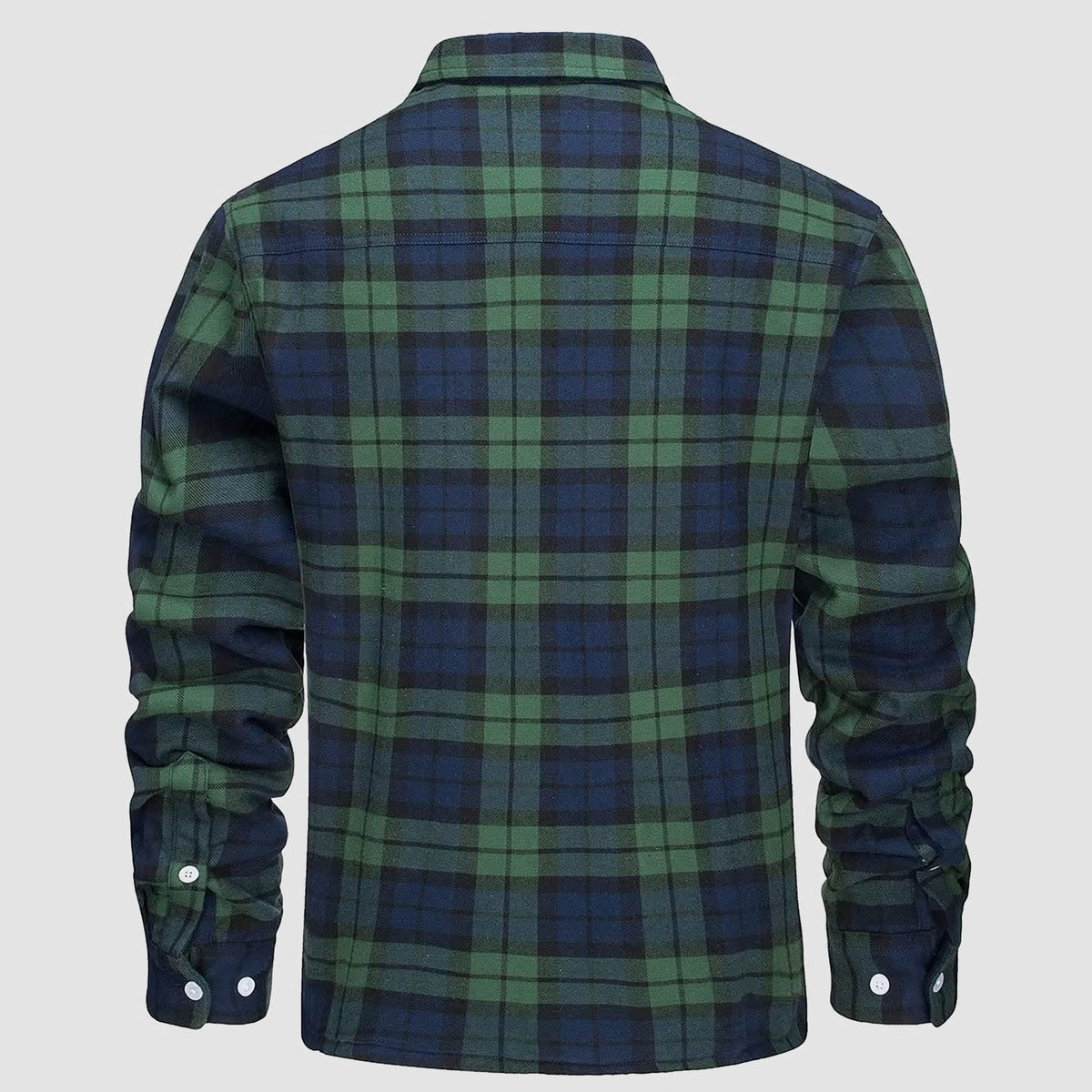 Men's Plaid Fleece Lined Jacket