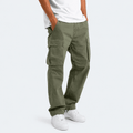Relaxed Drawstring Cargo Pants