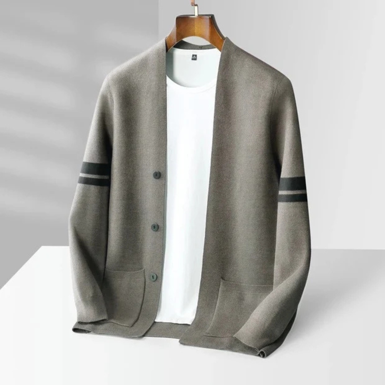 Modern Button Knit Cardigan