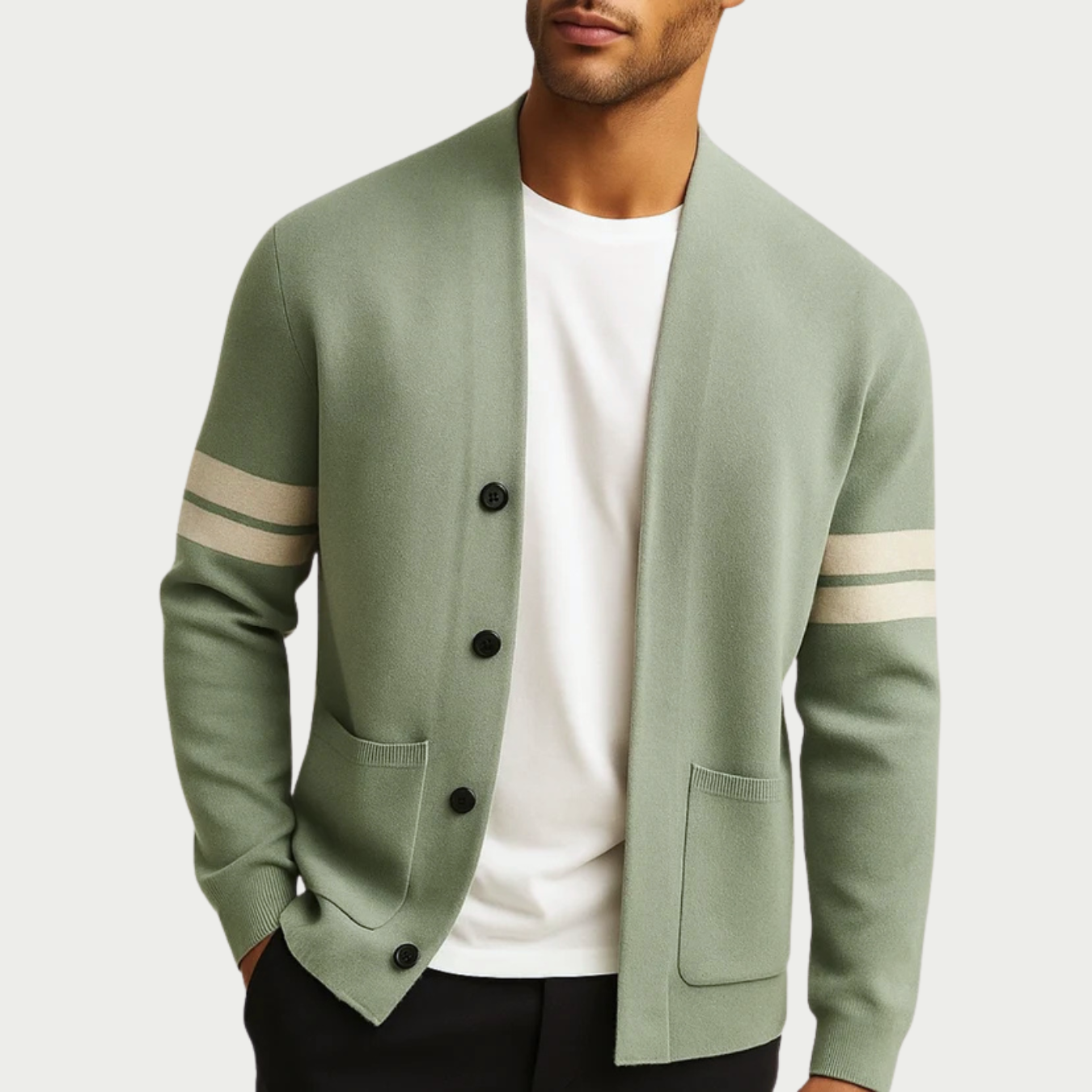 Modern Button Knit Cardigan