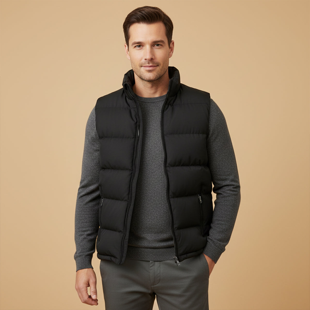 Slim Layering Padded Puffer Vest