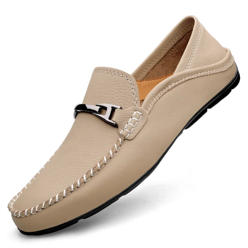 Structured soft-step loafers, side profile