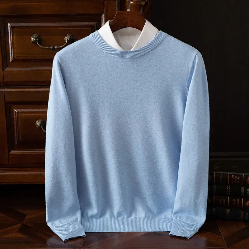 Refined buttery soft pullover, front view
