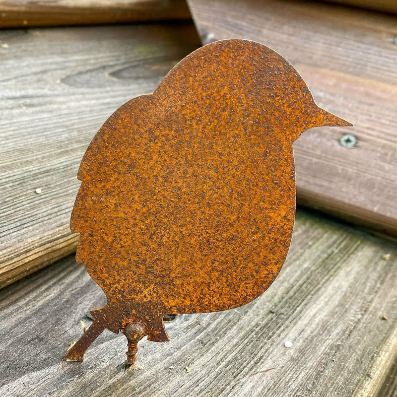 Rustic Metal Bird Fence Decor Set