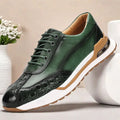 Sleek padded ankle sneakers, front view