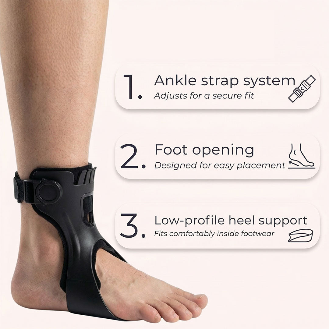 Adjustable Ankle Foot Orthosis Drop Foot Brace