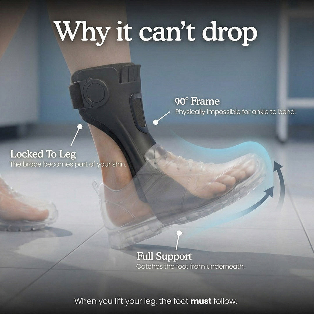 Adjustable Ankle Foot Orthosis Drop Foot Brace