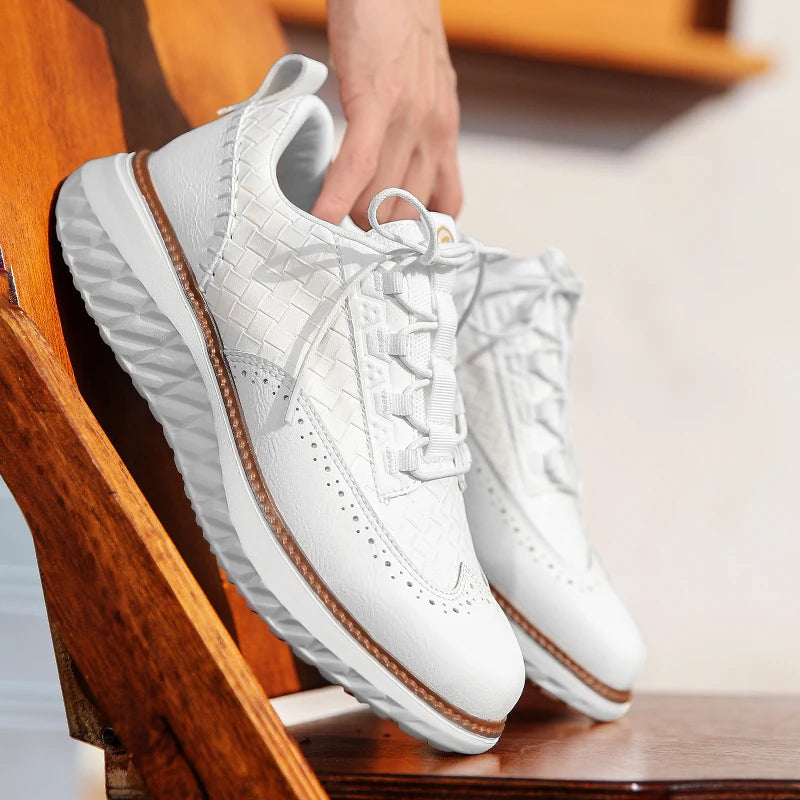 Breathable orthopedic casual sneakers, blue color view