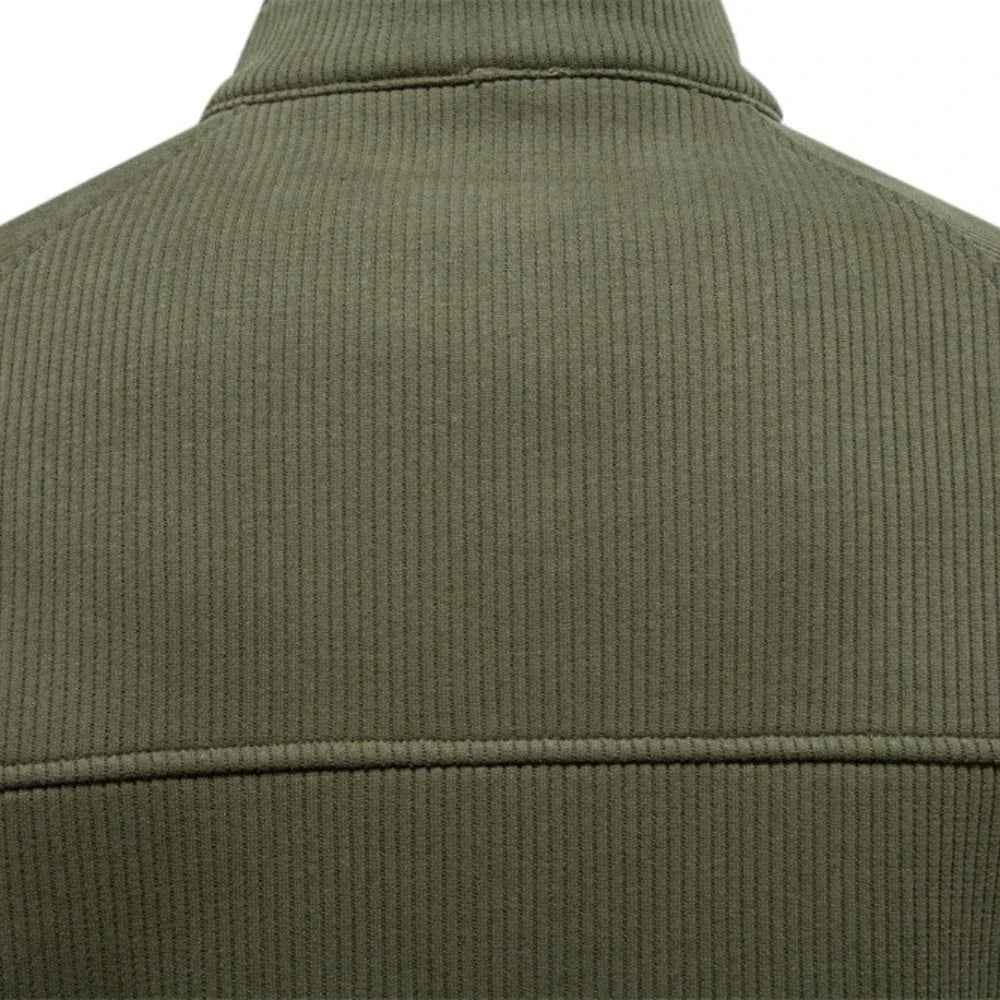 Men's Half Zip Knit Collar Sweater