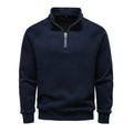 Men's Half Zip Knit Collar Sweater