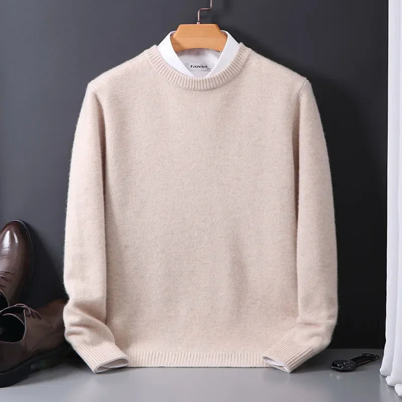 Refined buttery soft pullover, taupe color view
