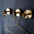 Solid Brass Animal Wall Hook Gold Finish