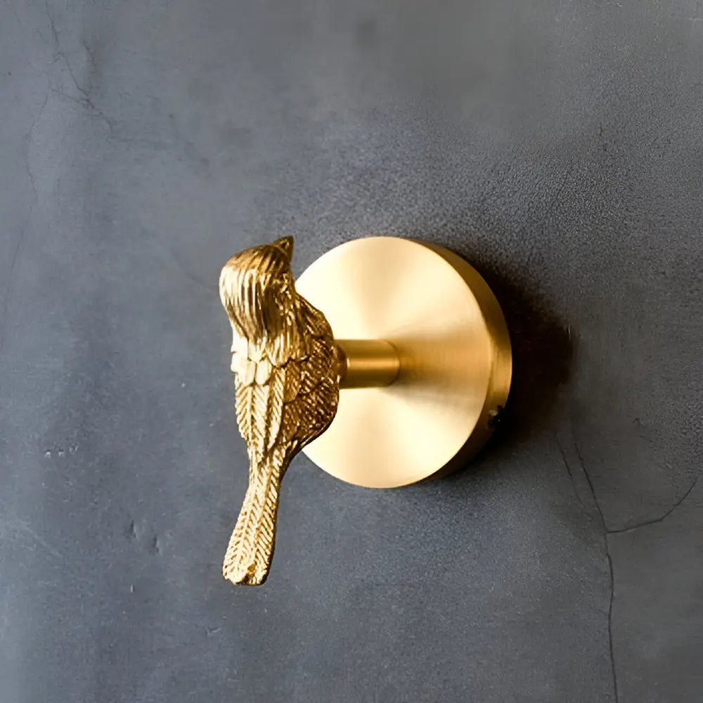 Solid Brass Animal Wall Hook Gold Finish