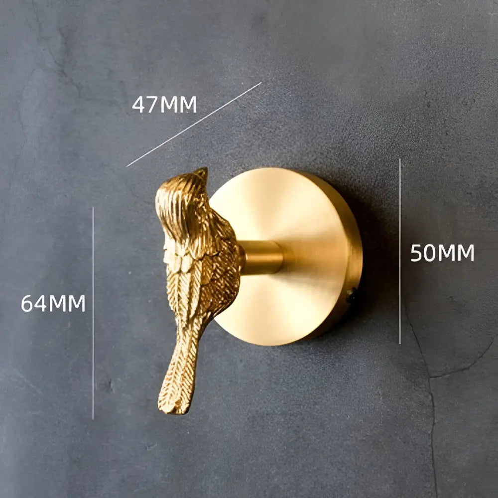 Solid Brass Animal Wall Hook Gold Finish
