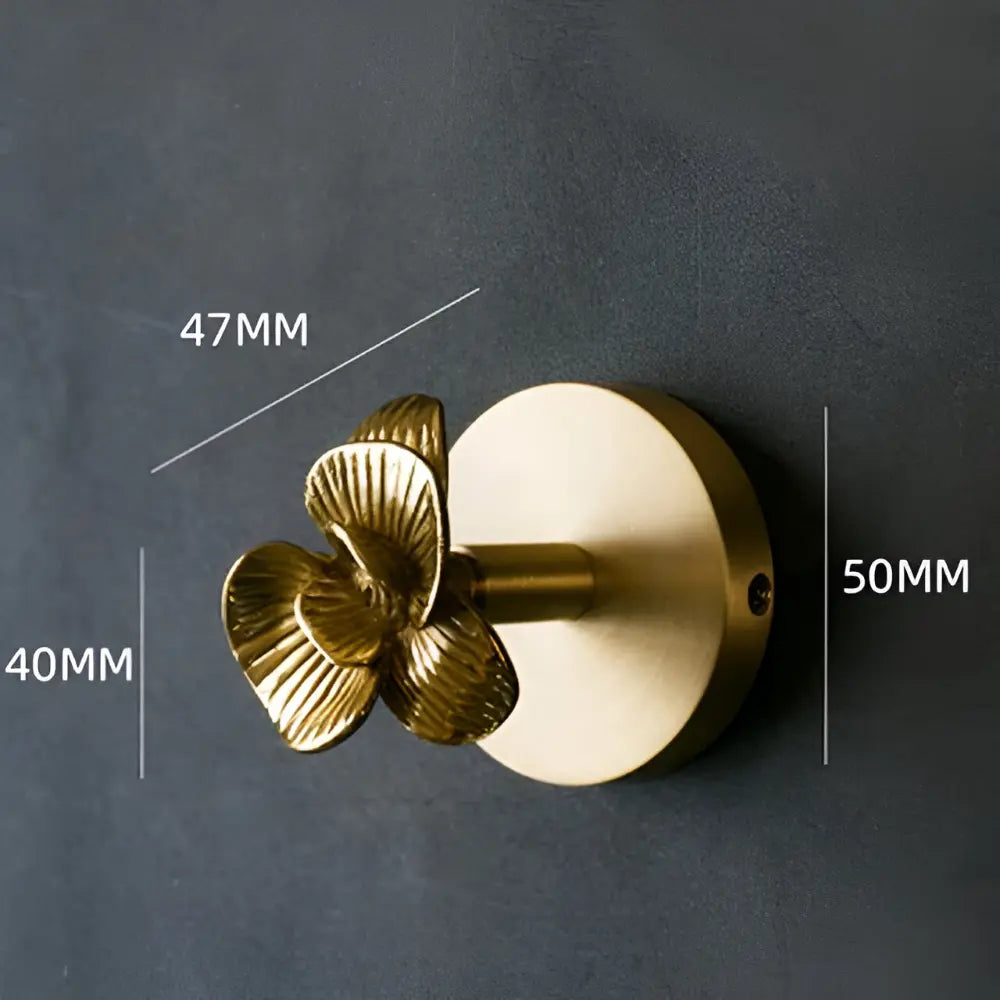 Solid Brass Animal Wall Hook Gold Finish