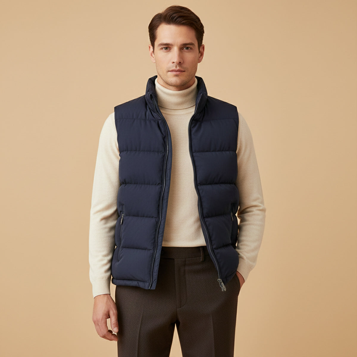 Slim Layering Padded Puffer Vest