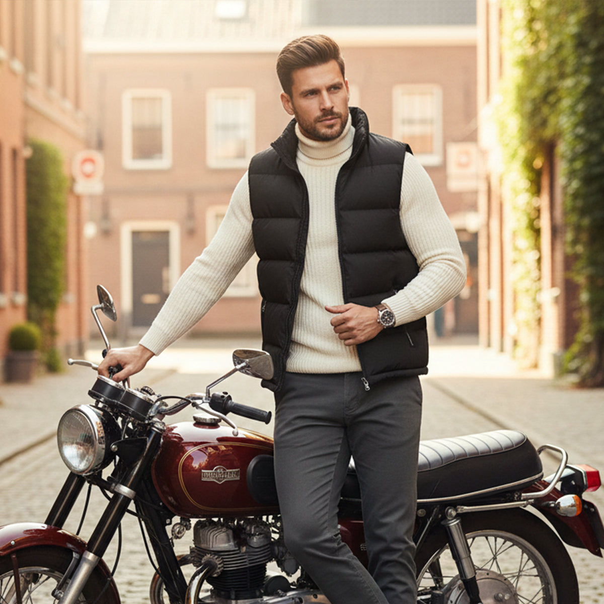 Slim Layering Padded Puffer Vest