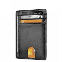 Men's Slim RFID Blocking Leather Wallet