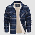 Men's Plaid Fleece Lined Jacket