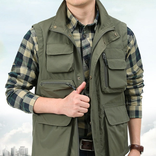 Men's Multi-Pocket Utility Vest