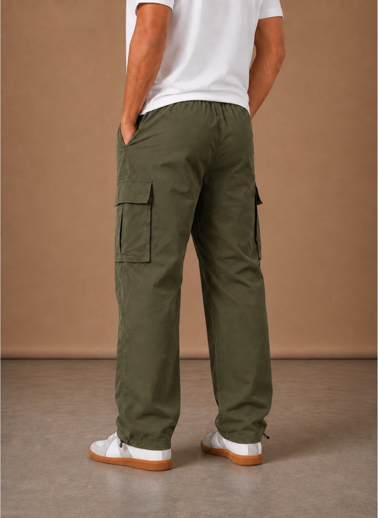 Relaxed utility cargo pants, additional styled view