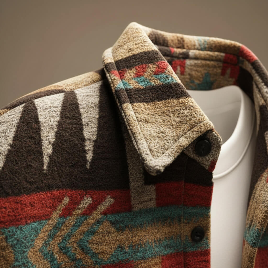 Men's Patterned Relaxed Jacket