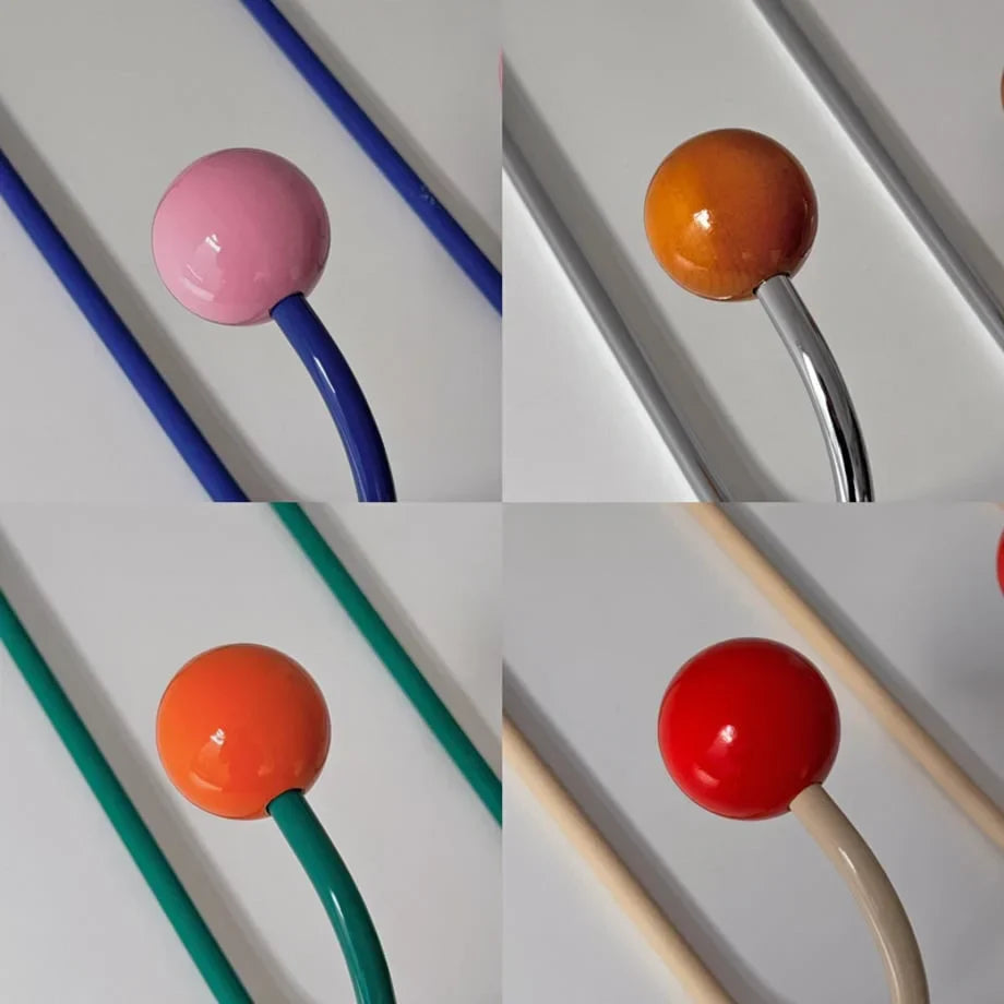 Color Block Metal Wall Hooks