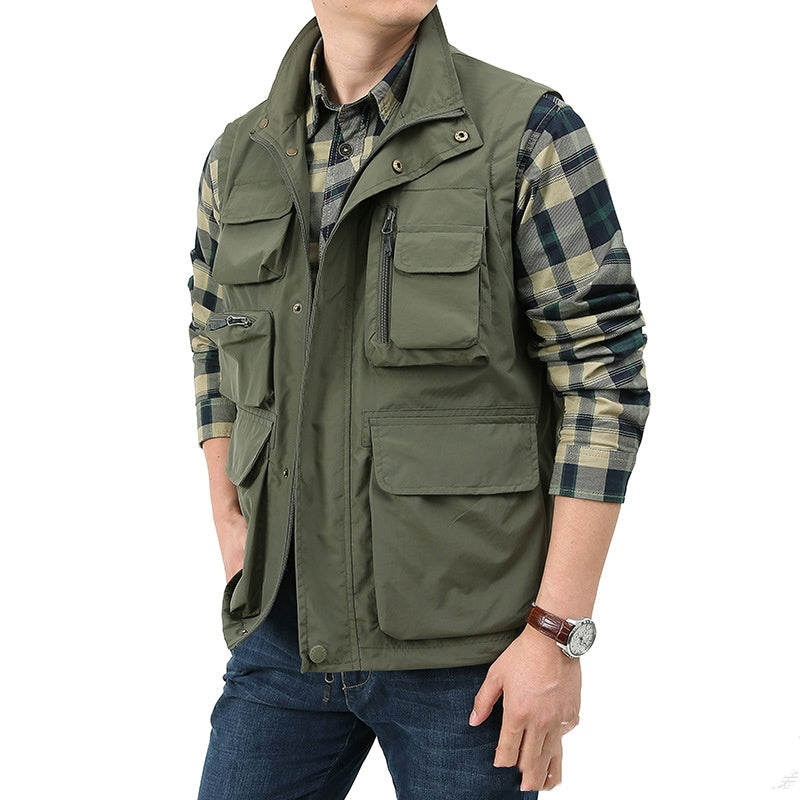 Men's Multi-Pocket Utility Vest