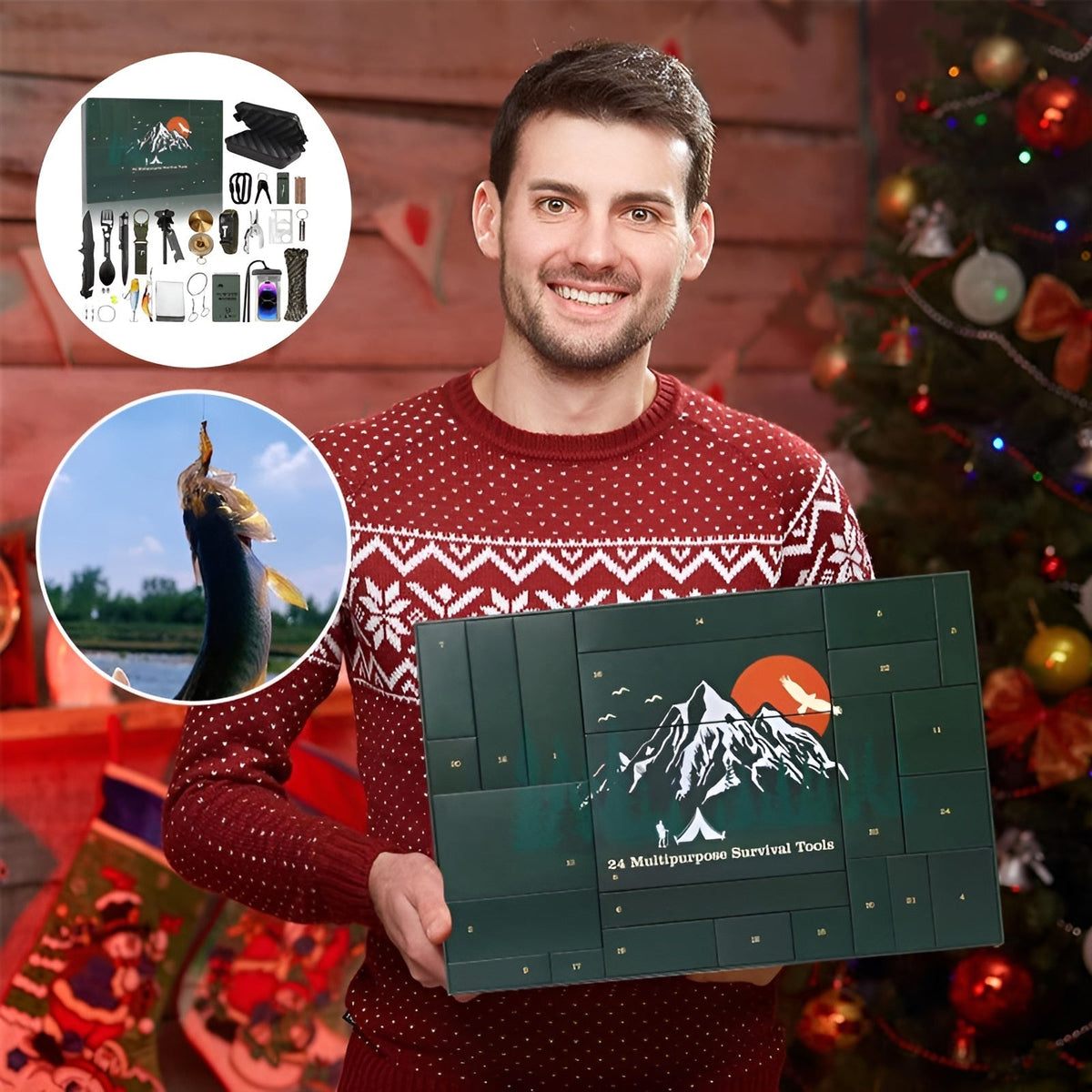 Outdoor Survival Gear Advent Calendar 24 Days