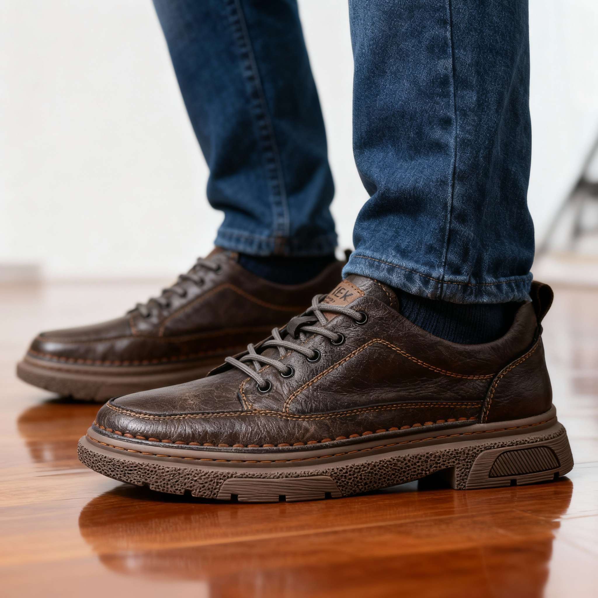 Men's Hand-Stitched Casual Sneakers