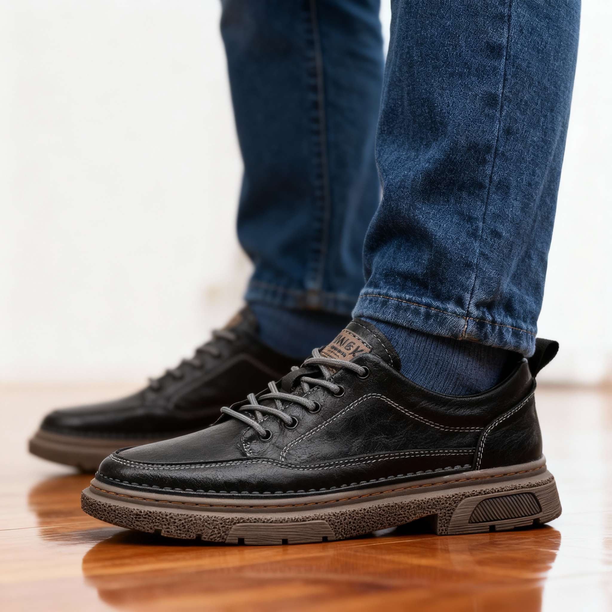 Men's Hand-Stitched Casual Sneakers