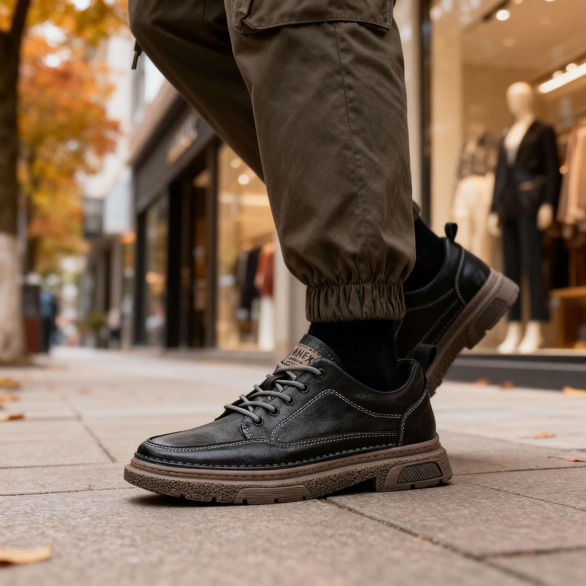 Men's Hand-Stitched Casual Sneakers