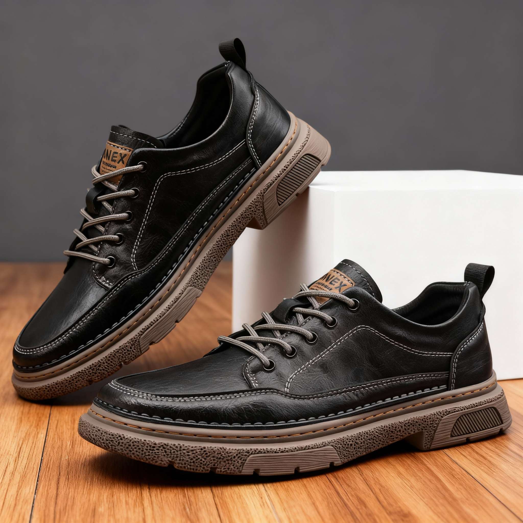 Men's Hand-Stitched Casual Sneakers