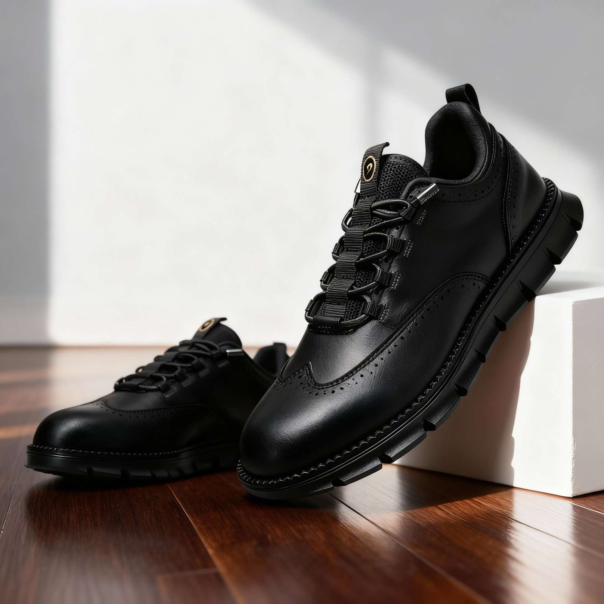 Men's Perforated Lace-Up Sneakers