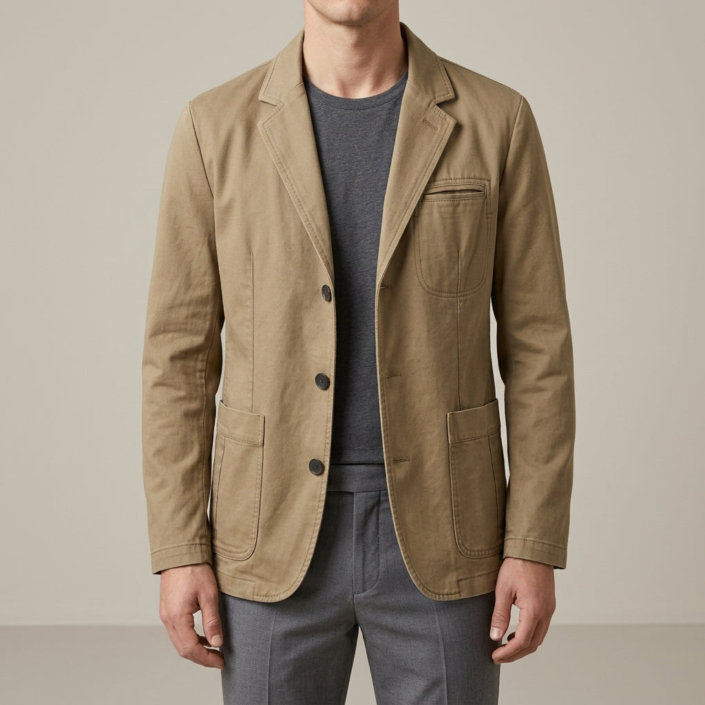 Men's Structured Casual Blazer