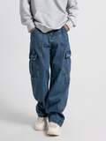 Comfort stretch cargo pants, front view