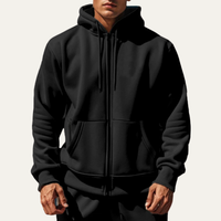 Men's Brushed Interior Zip Up Hoodie