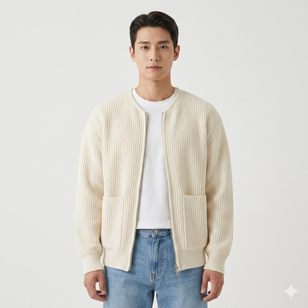 Men's Zip Knit Cardigan
