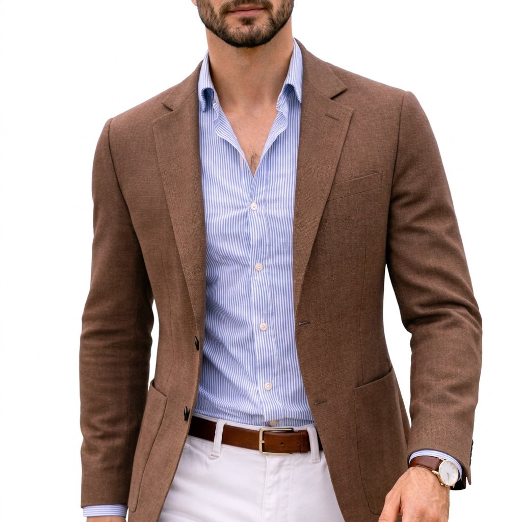 Men's Tailored Fit Notch Lapel Blazer