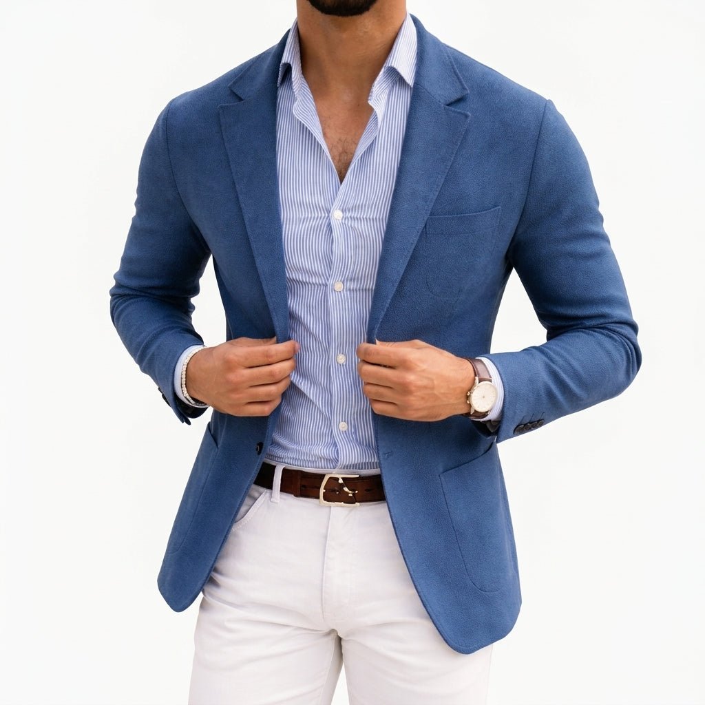 Men's Tailored Fit Notch Lapel Blazer