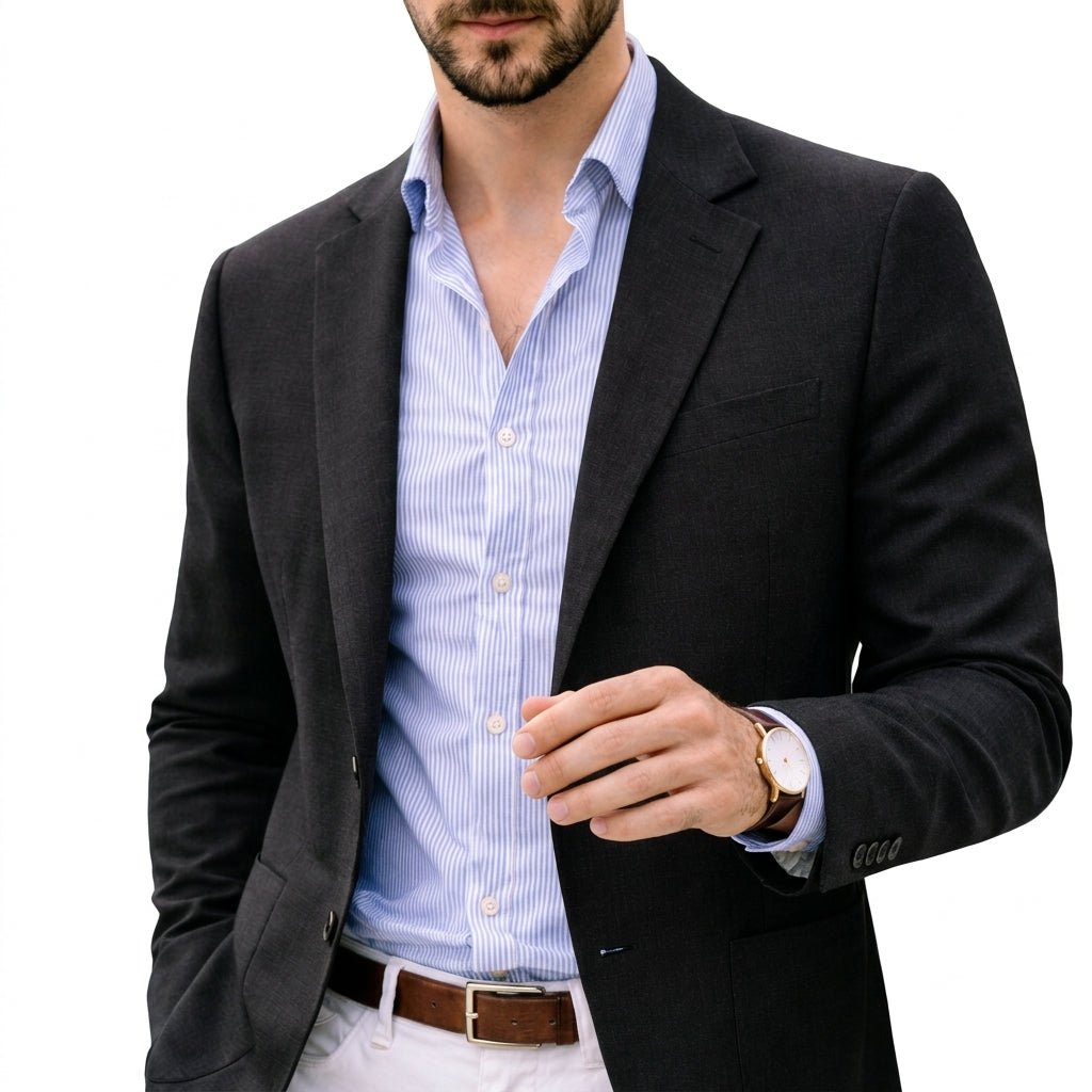 Men's Tailored Fit Notch Lapel Blazer