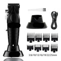 Electric hair clipper with multiple guide comb guards and charging cord