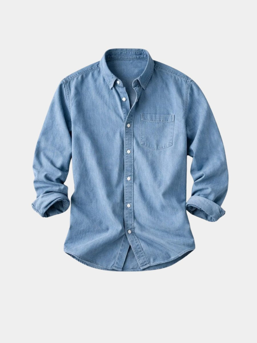 Men's Vintage Button Front Relaxed Shirt