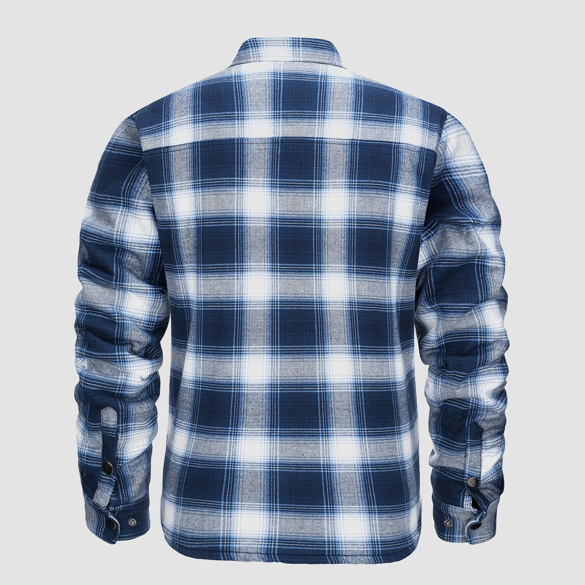 Men's Plaid Quilted Shirt Jacket