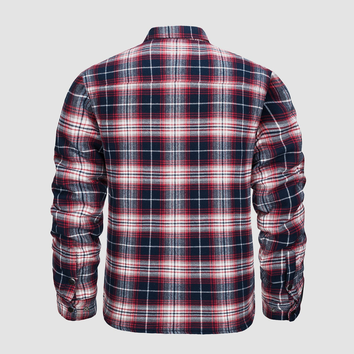 Men's Plaid Quilted Shirt Jacket