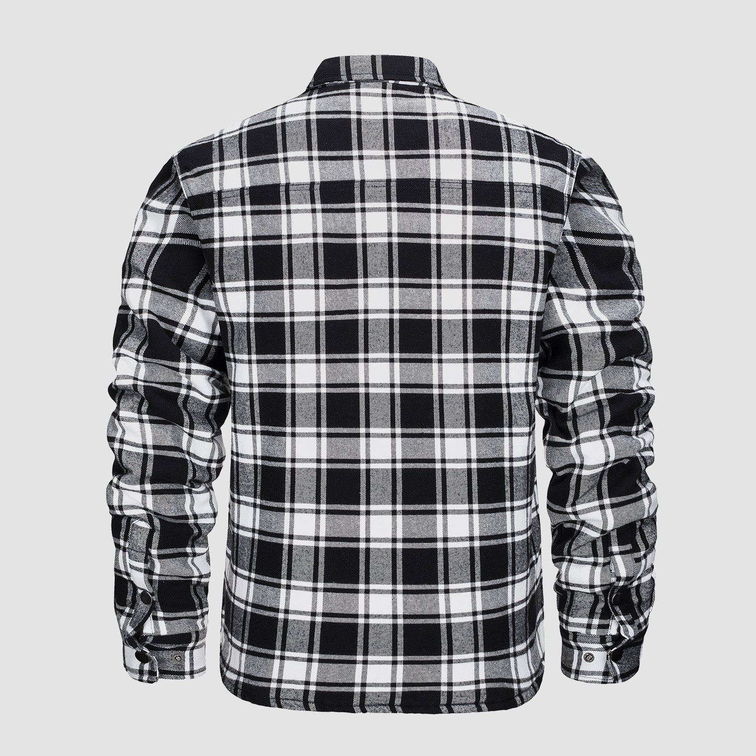 Men's Plaid Quilted Shirt Jacket