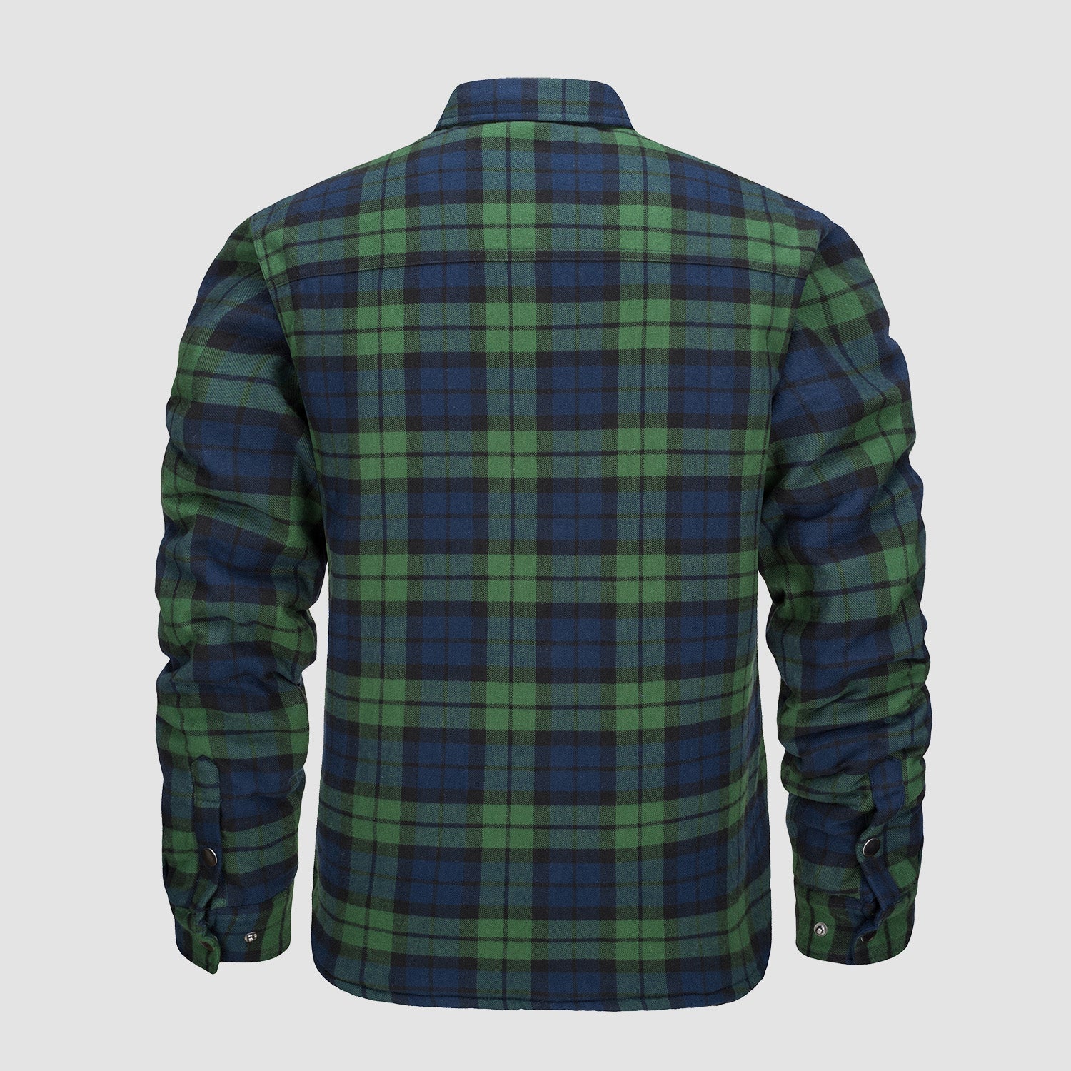 Men's Plaid Quilted Shirt Jacket