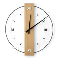 Wood Accent Minimalist Wall Clock