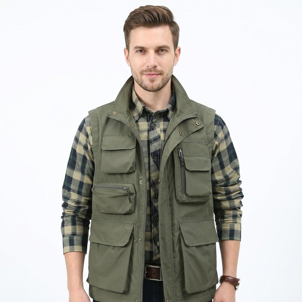 Men's Multi-Pocket Utility Vest